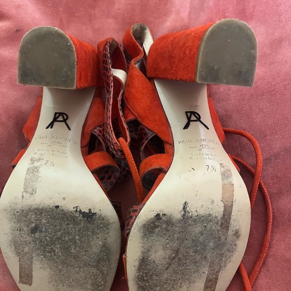 Paul Andrew X JCrew Lace Up Block Heels - Picture 6 of 7